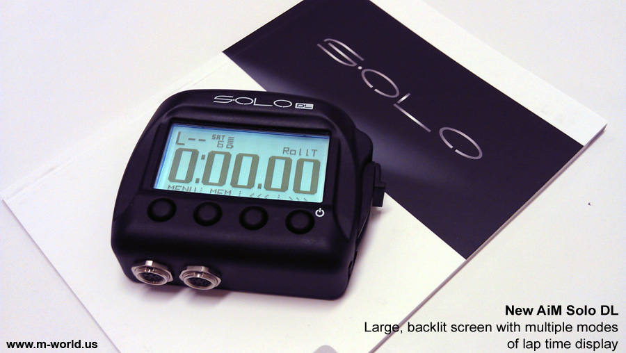 aim solo dl data logger lap timer front view 2 large